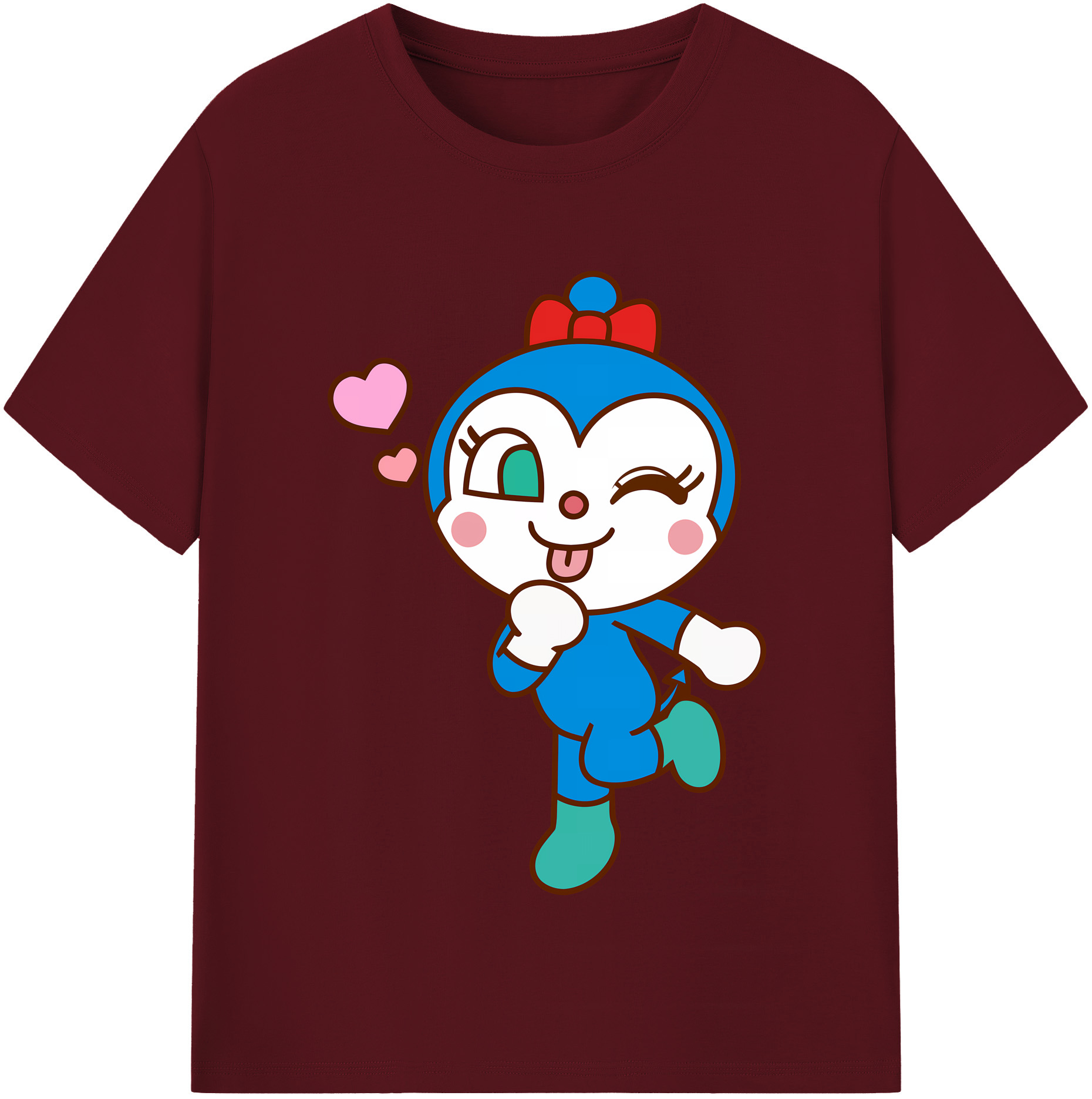 （画像用） アンパンマン Anpanman 綿100％半袖Tシャツ（フロントプリント）